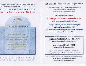 2015 10 03 CAGNES SUR MER INAUGURATION DE LA NOUVELLE STELE
